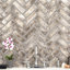 Carreau de mosaïque en terre cuite texturée 12 po x 15 po Doverton-85486986