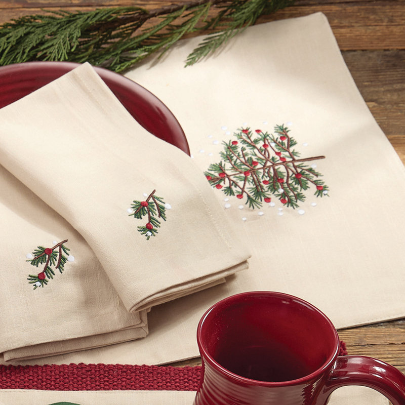  Tannenbaum Beige Table Runner 13 Inchesx36 Inches, 36" L x 13" W