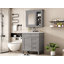 Meuble-lavabo de salle de bain moderne 30 po avec lavabo supérieur