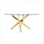 Table basse OVAL, table d'appoint en verre avec pieds 39,37 po, table à thé moderne pour le salon-1328108580
