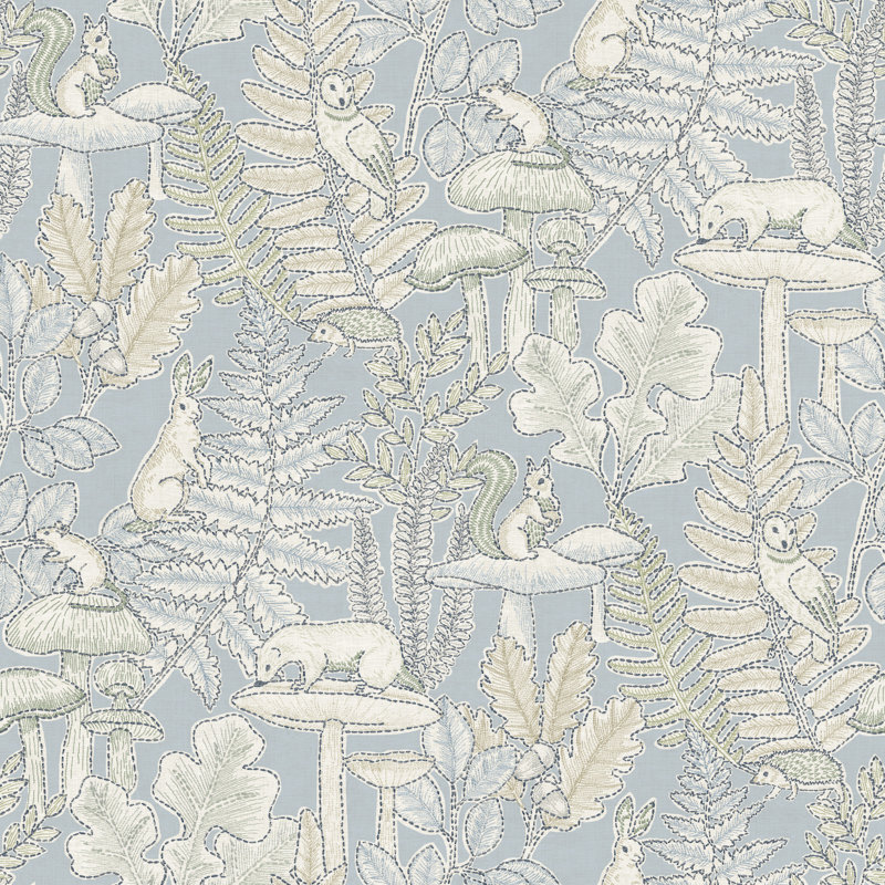 Papier peint Holt, Light Blue