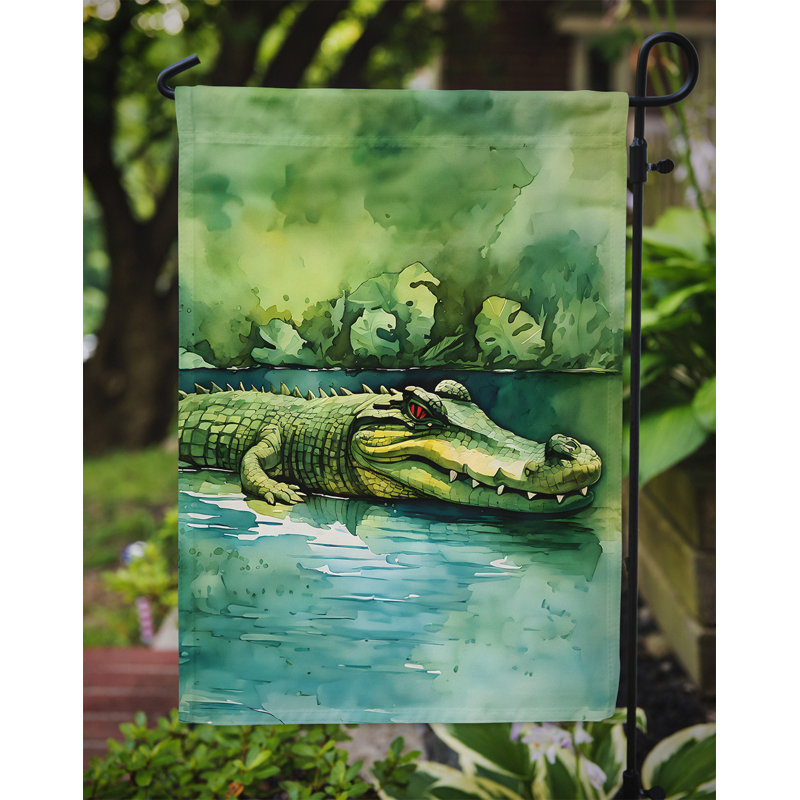 Drapeau de jardin de crocodile