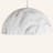 1-Light White Marble Finish Dome Pendant Light