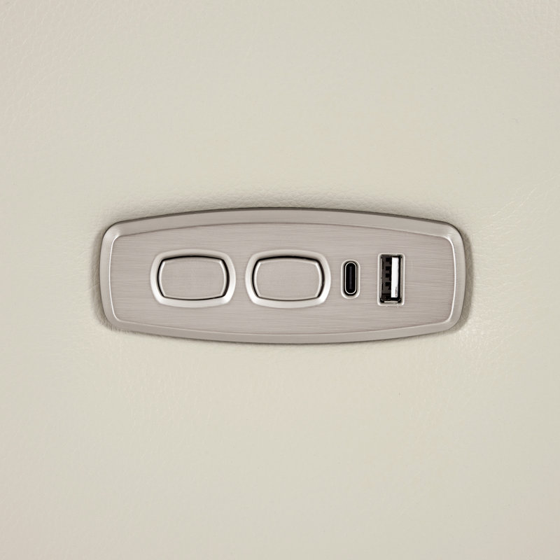 Fauteuil inclinable électrique avec bouton-poussoir Zero Wall-Hugger, Blanc, crème