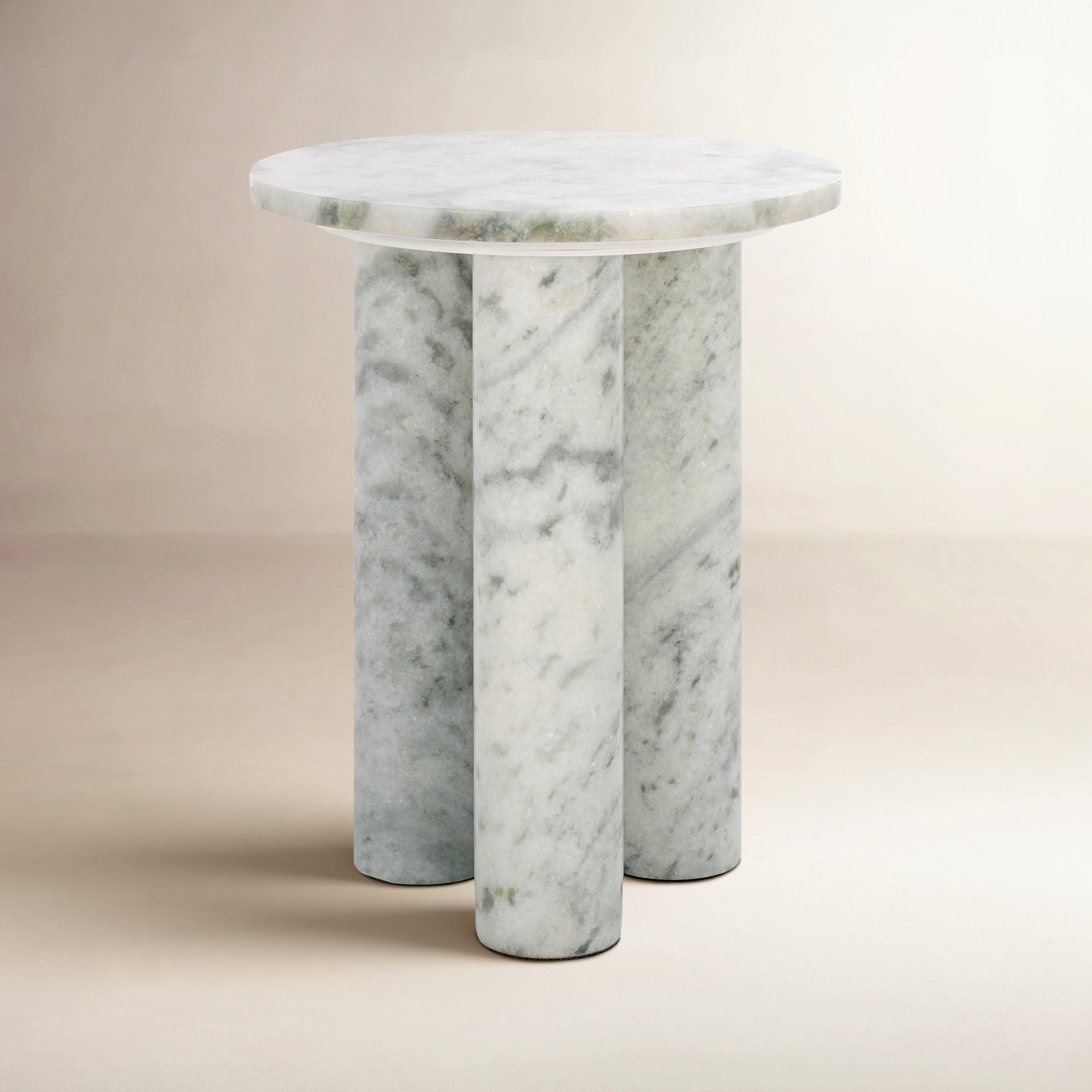 Izel End Table, White
