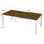 Table de salle à manger extensible, rallonge amovible, conception rectangulaire à deux tons, pieds tournés, maison de campagne moderne, salle à manger-132680428