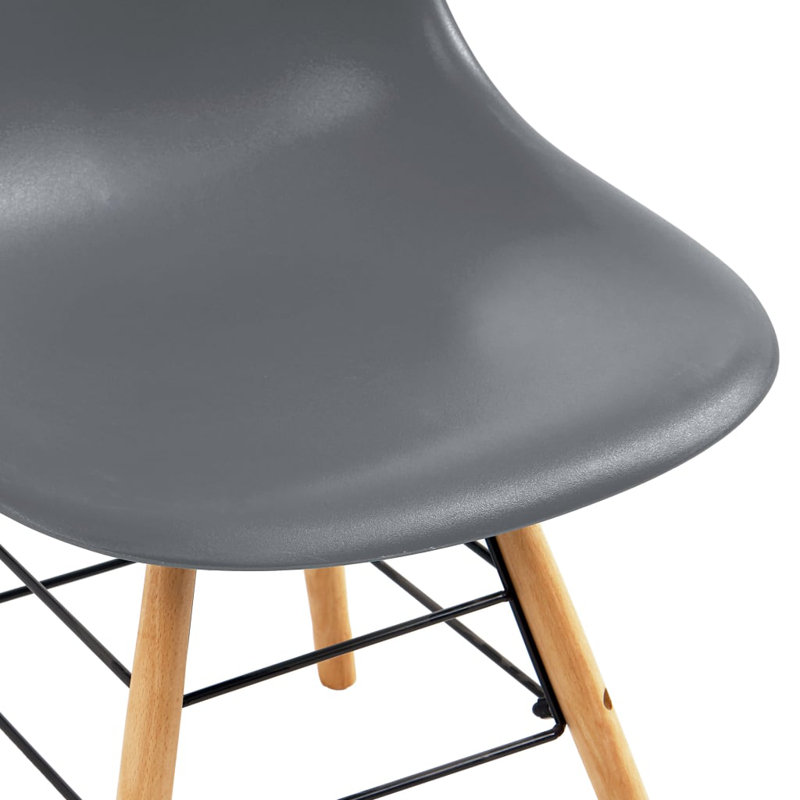 Ensemble de salle à manger avec 6 chaises Rayford, Noir, Gris