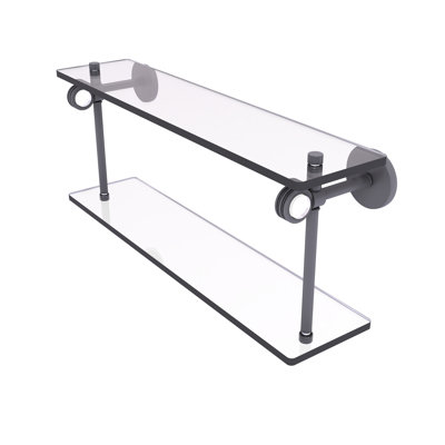 Margolis 2 Piece Glass Tiered Shelf
