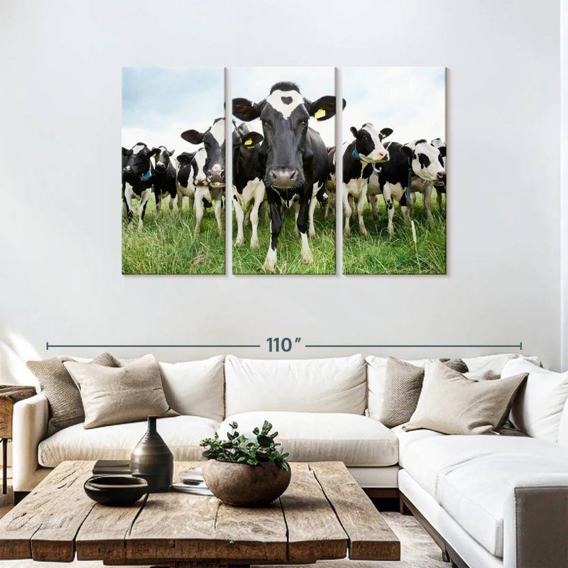 Brampt Holstein Cows, 48" H x 74" W