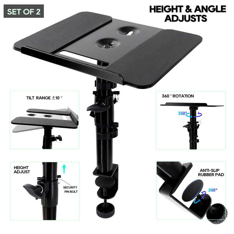 Desk Speaker Stand (2-Pack)