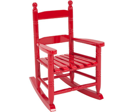 Fauteuil à bascule de Knollwood enfant, rouge