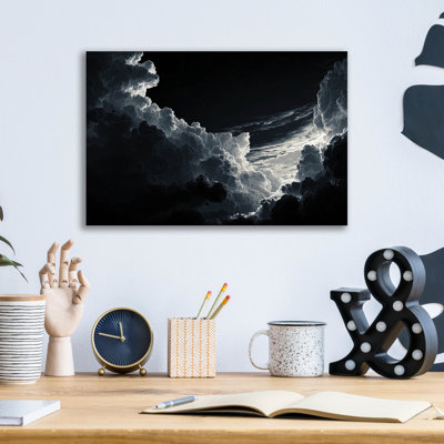 Art mural en verre épique «Sublime Night Sky 2» par Ann Klee, 16 po x 12 po