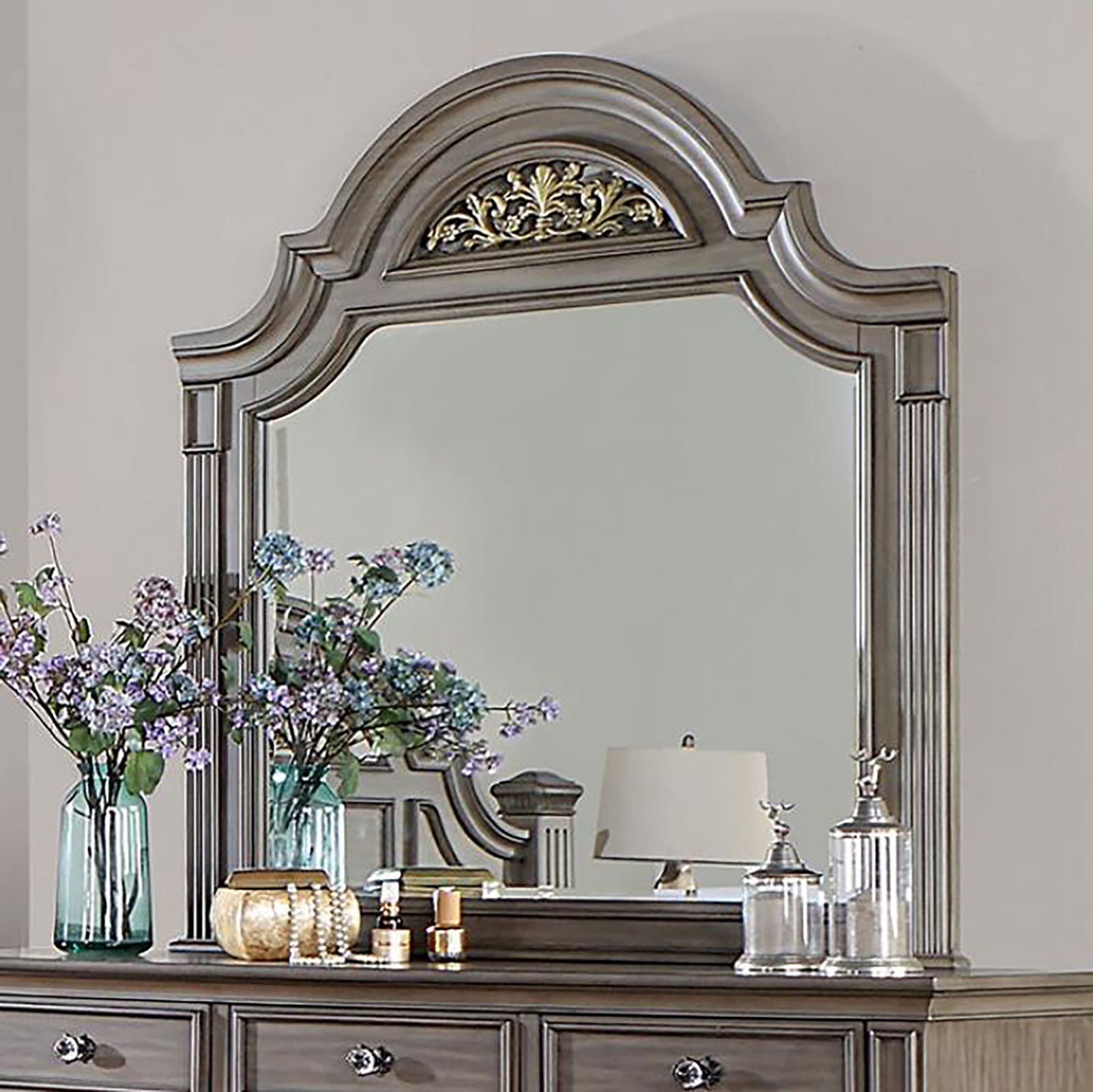 Fleur De Lis Living Seibold Solid And Engineered Wood Flat Wall Mirror ...