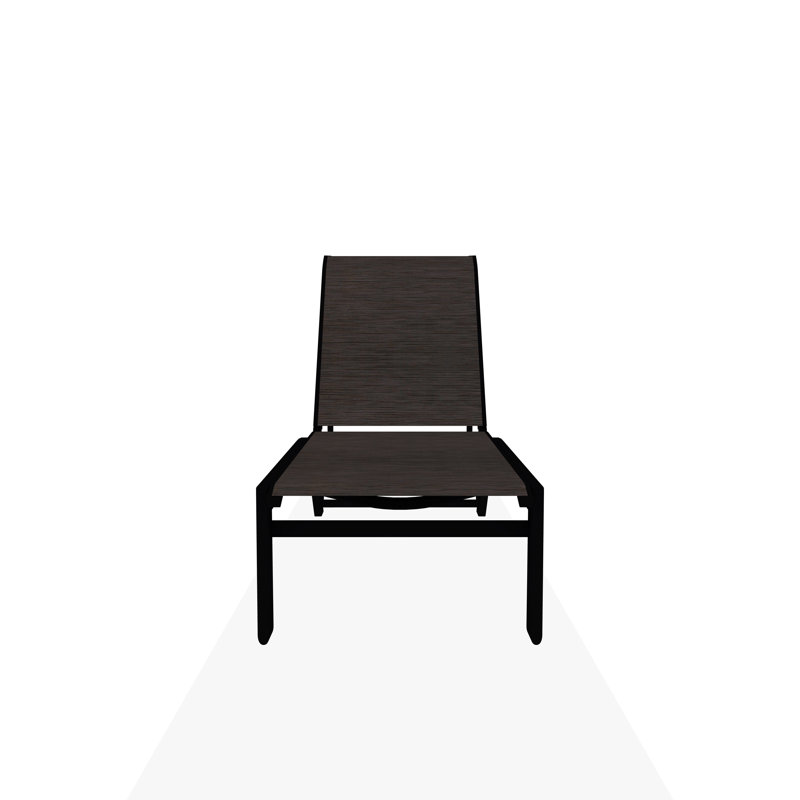 Chaise longue Kendall Sling, James, Noir