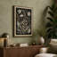 Linocut Garden Botanical - Wrapped Canvas-317438529-317438534