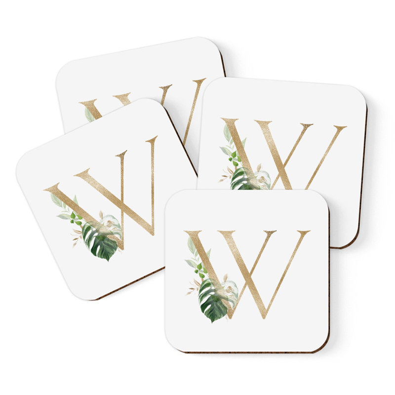 Sous-verre à monogramme Exotic, W
