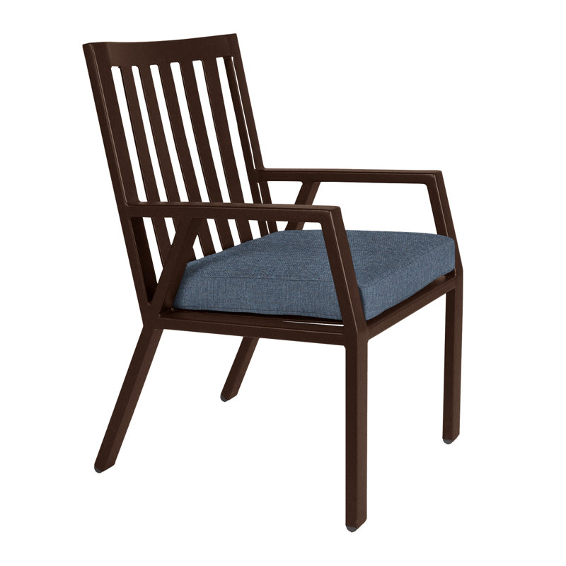 Aris Outdoor Dining Armchair, Copper Creek, Harris Stone