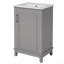 Petit meuble-lavabo moderne avec lavabo en céramique-654842932