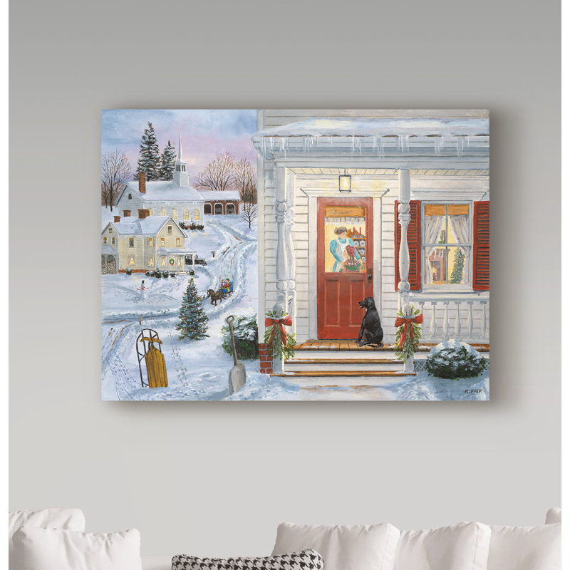 « patiente waiting door », reproduction de photo sur toile tendue, H 14 po x l 19 po x P 2 po