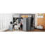 Full Size Loft Bed With Wardrobe,Desk And Shelves-1476824703