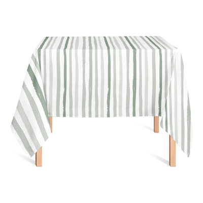 Vertical Strokes Pink 2 Tablecloth