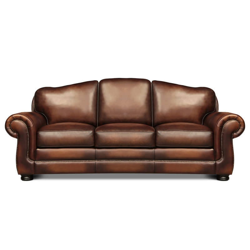 Buckingham Leather Sofa, Polo (Maestro Artisano), Espresso, Yes