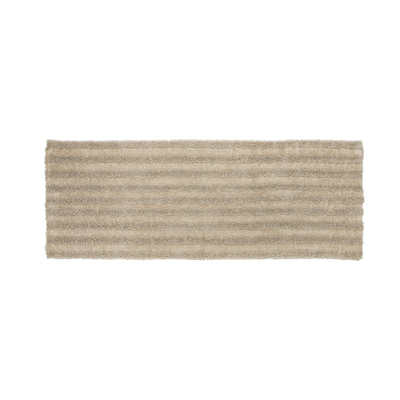 Genieve Cotton Blend Bath Rug, Linen
