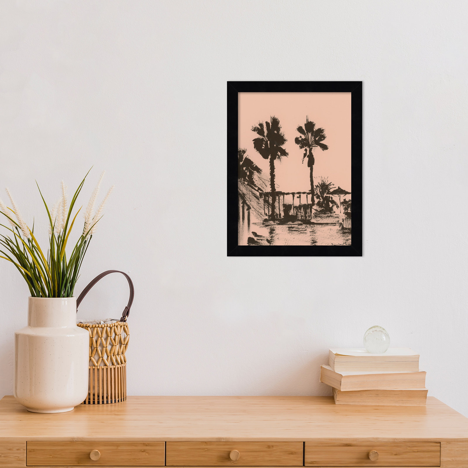 Holiday Print by Dan Hobday, Black, 13" H x 10" W