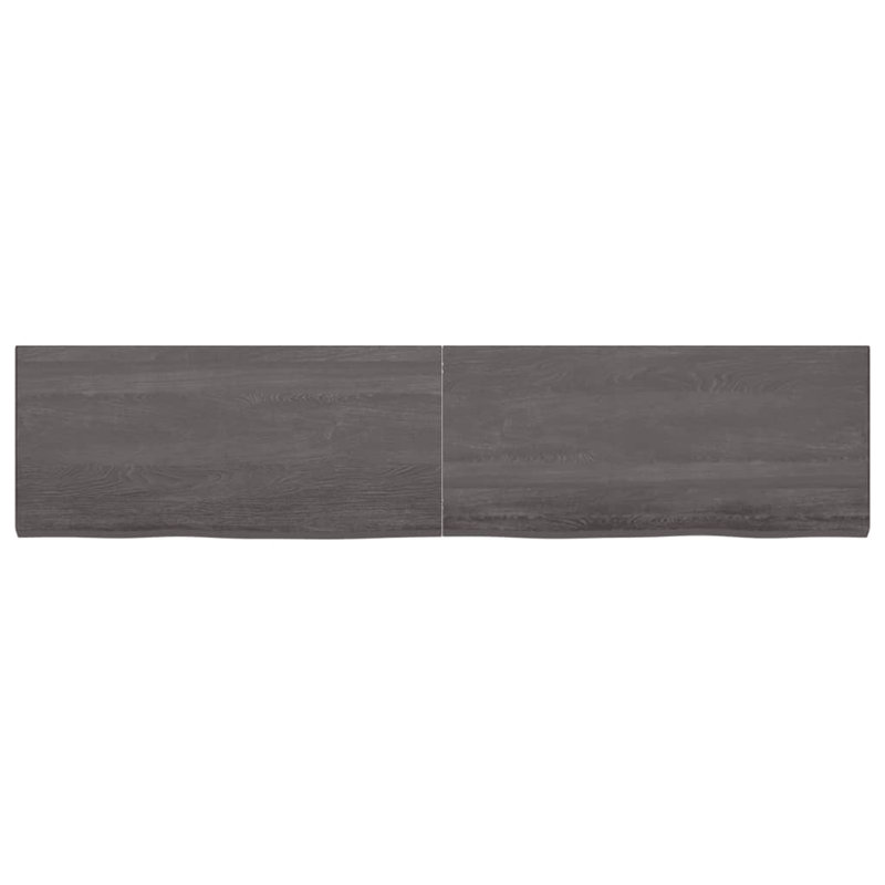 Tablette de rangement flottante vidaXL, Marron foncé, H 1,6 po x l 87 po x P 20 po