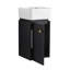 Meuble-lavabo 12 po avec lavabo pour petite salle de bain, meuble-lavabo avec porte à fermeture douce, petit meuble-lavabo avec lavabo