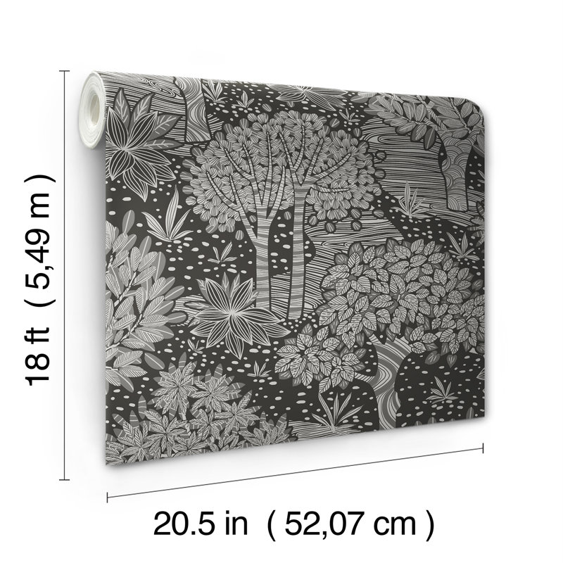 Papier peint Perth, Noir