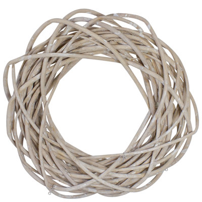 Natural Weeping Willow Spring Twig Wreath Unlit