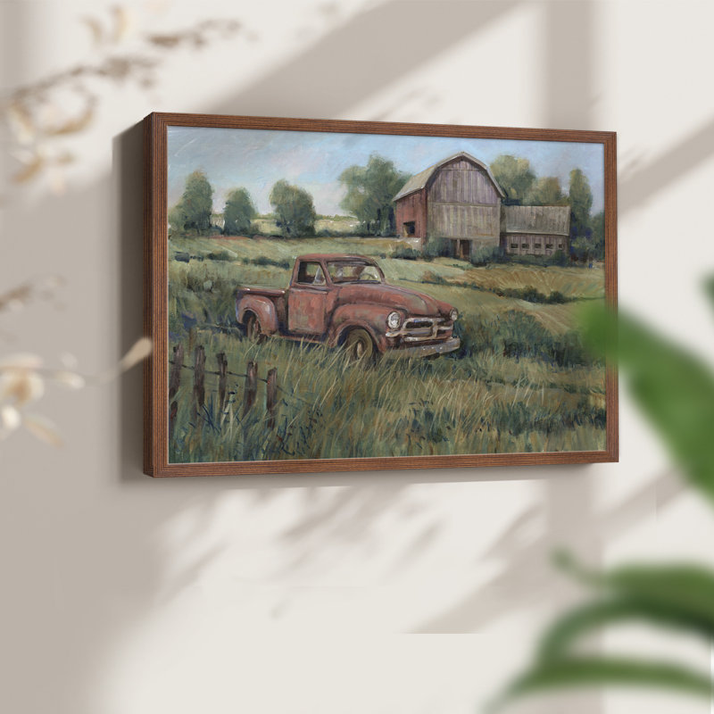 «Rusting Away II», reproduction encadrée, H 16 po x l 20 po, Noyer