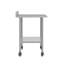 Table de travail commerciale en acier inoxydable avec dosseret de 4 po et tablette réglable-110966391