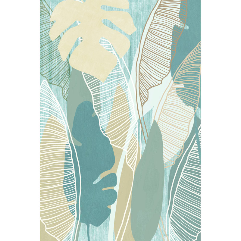 Aqua Tropical II by Flora Kouta - Wrapped Canvas Print, 91.44cm H x 60.96cm W