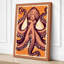 Octopus in Symmetry Boho - Wrapped Canvas-1484916751-1484916744