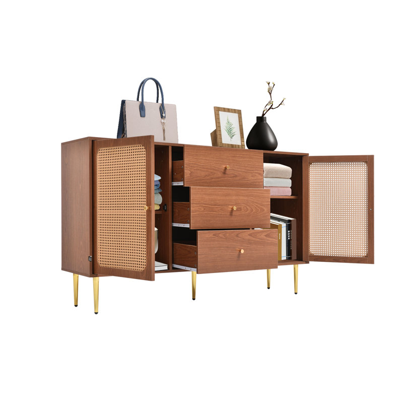 Iron 2 Doors 3 Drawers Sideboard