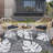 Outdoor Rug Large Plastic Straw Rug, Waterproof Woven Patio Rug, UV-Resistant Reversible Mat, Tropical Leaf Outside Carpet for Backyard, RV-1470910812-1458423826