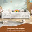 Children's Bed 90 x 190 cm with Safety Barrier and Slatted Base
