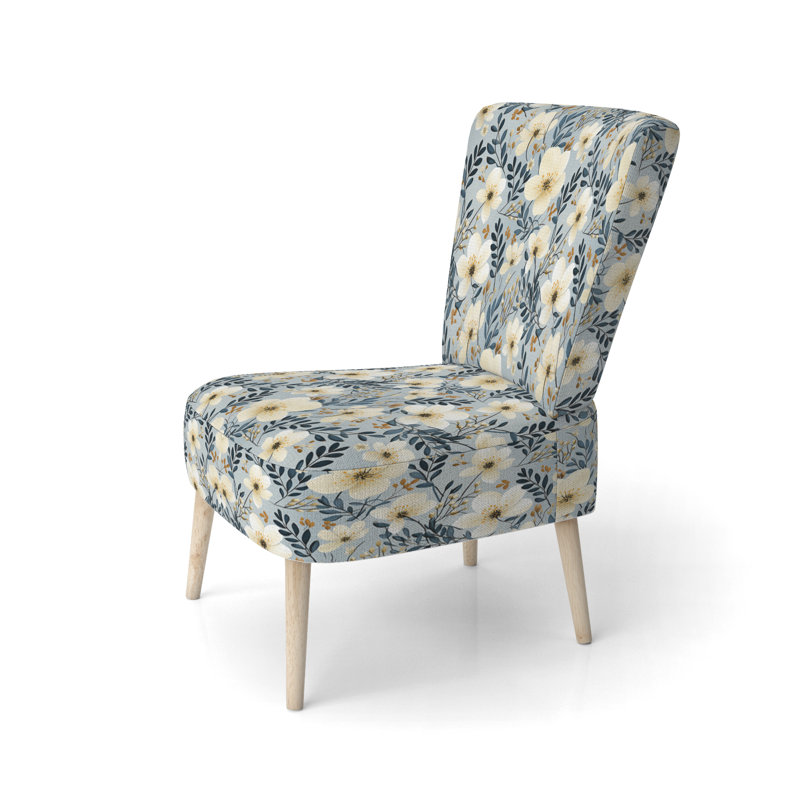 Chaise d'appoint rembourrée Dreamy Garden Minimalist Flower I