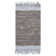 Exley Hand Woven Leather/Cotton Solid Color Rug in Light Gray