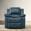 Fauteuil inclinable en cuir et gel