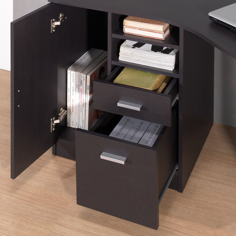 Bureau avec rangement classique Techni Mobile