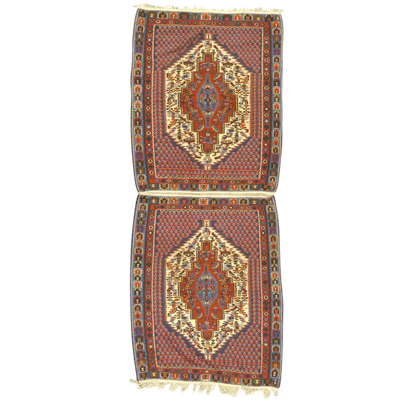Tapis multicolore de haute qualité noué à la main