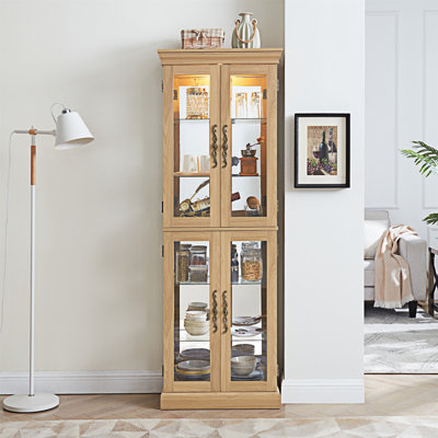 Vitrine lumineuse vitrée
