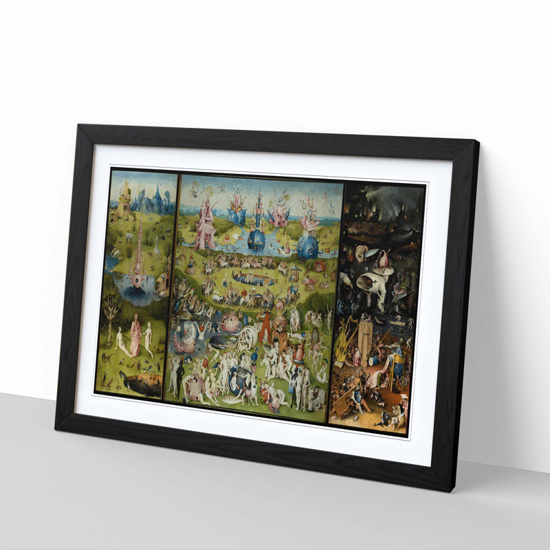 Hieronymus Bosch - Single Picture Frame Painting, Black
