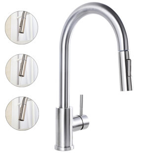 Kitchen Sink Faucet With Pull Down Sprayer