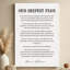 «Our Deepest Fear Inspirational Quote», art typographique sur toile tendue - H 36 po x l 24 po