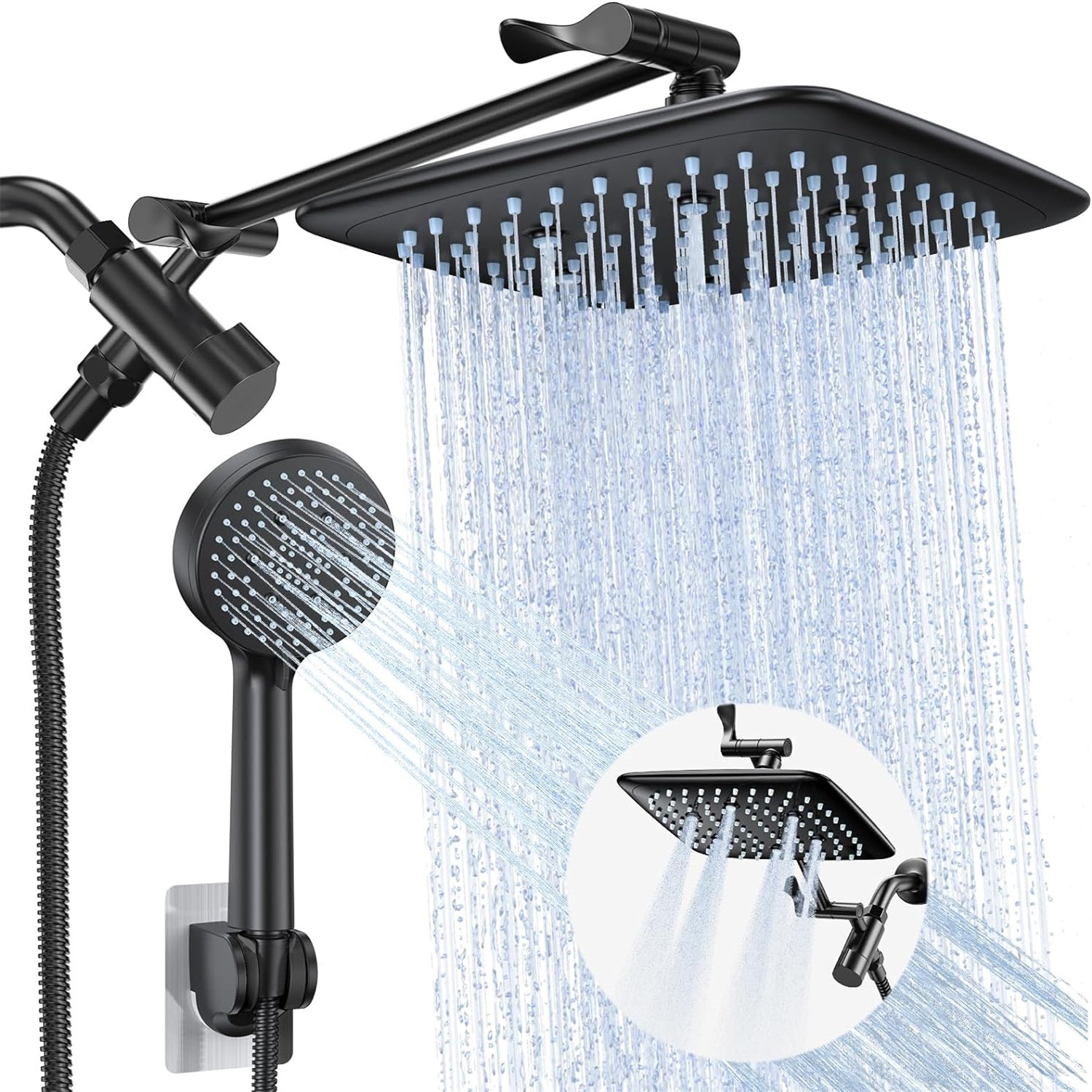 YITAHOME Rain Dual Shower Head 1.8 GPM GPM Wayfair