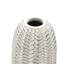 Vase moderne en polyrésine blanc 26,2 "avec motif géométrique-867490728